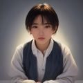 版本管理编辑苏晴的工作照，正在整理版本更新记录文档，表情专注